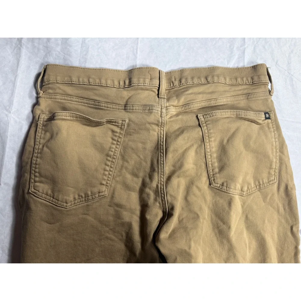 Banana Republic Traveler Pants Mens 36x32 Khaki Excellent Slim Fit Chino Stretch
